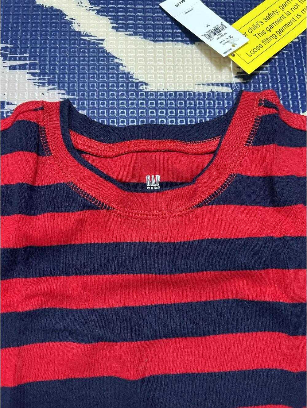 Size 12 yrs Gap 100% Organic Cotton Stripe PJ Set - by Loving Kindness Everyday - Picture 4 of 9